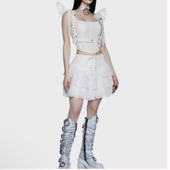 Dolls Kill Widow In The Mist Bustier top - Picture 3 of 8